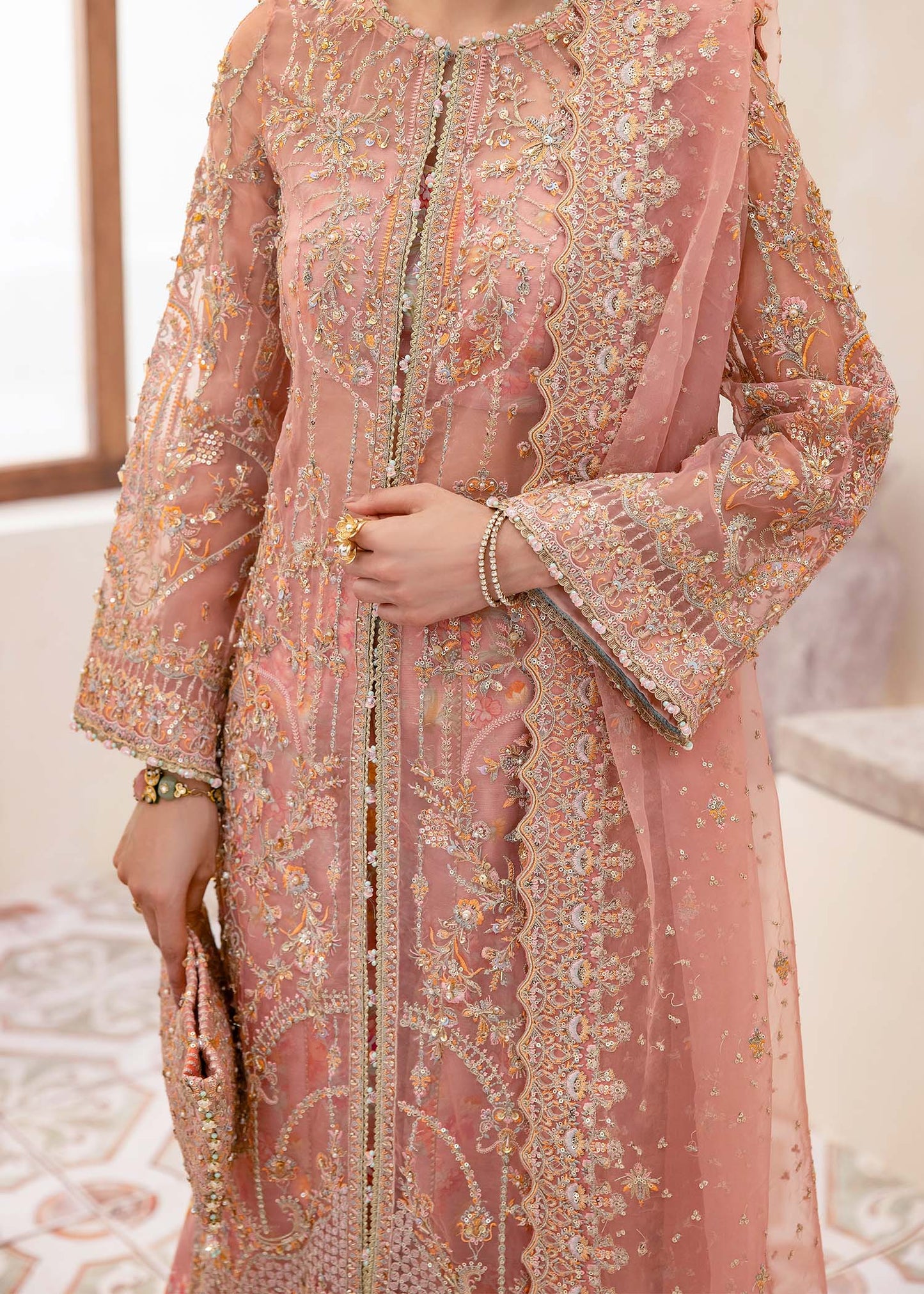 Kanwal Malik | Mirha Eid Luxury Pret 25 | Eshaal M Pink Organza