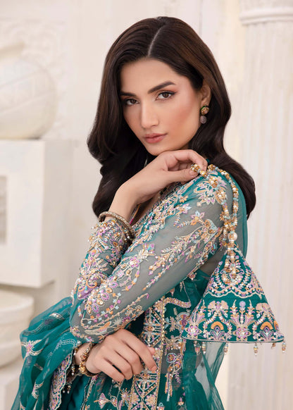 Kanwal Malik | Mirha Eid Luxury Pret 25 | Maya L Teal Synthetic Organza