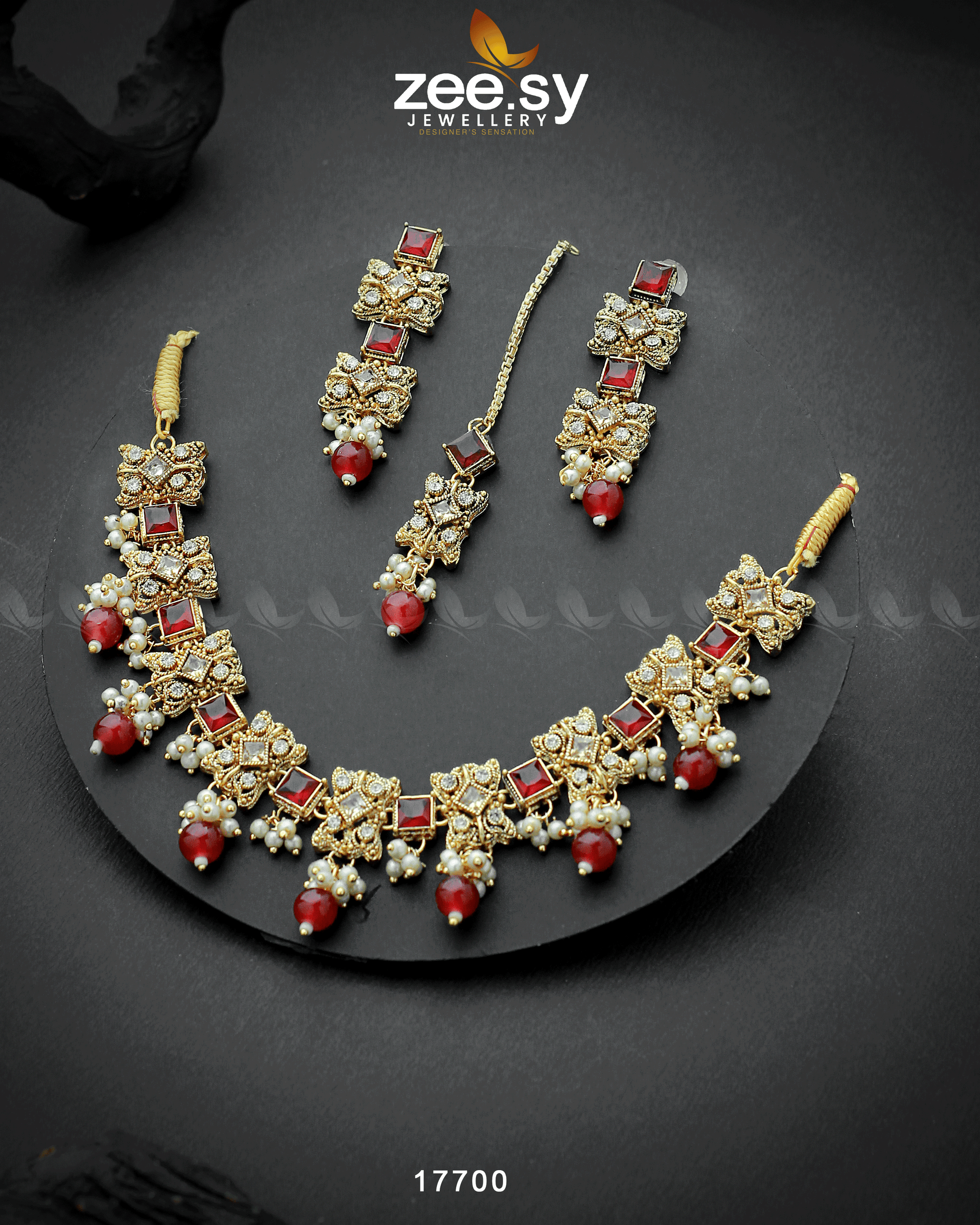 Harbor Necklace Golden Red