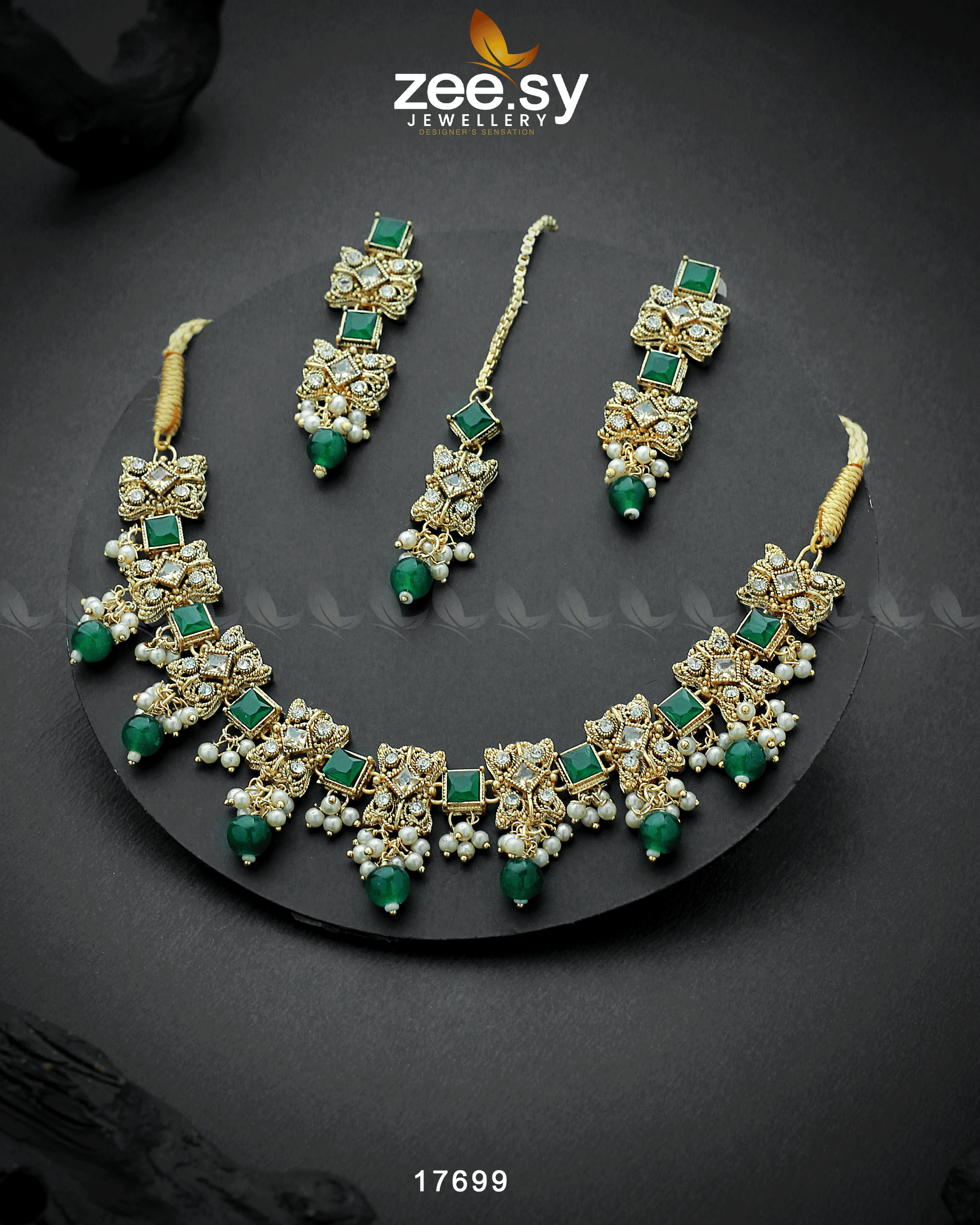 Harbor Necklace Golden Green