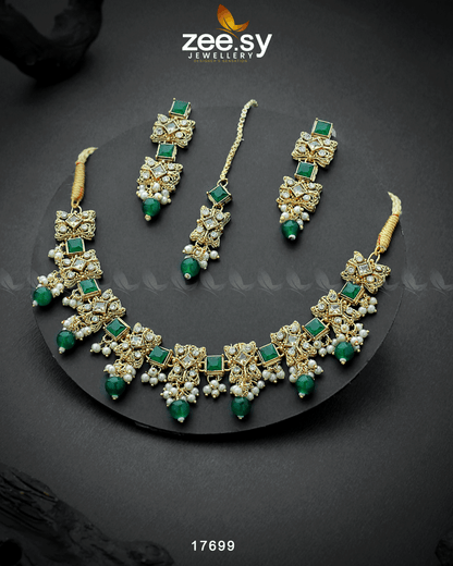 Harbor Necklace Golden Green