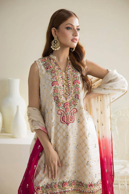 Farhat Jahan | Luxury Pret | Chaandni - Pakistani Designer Dress - by Farhat Jahan | Type: Formal - 100% Original at Saira Sultan