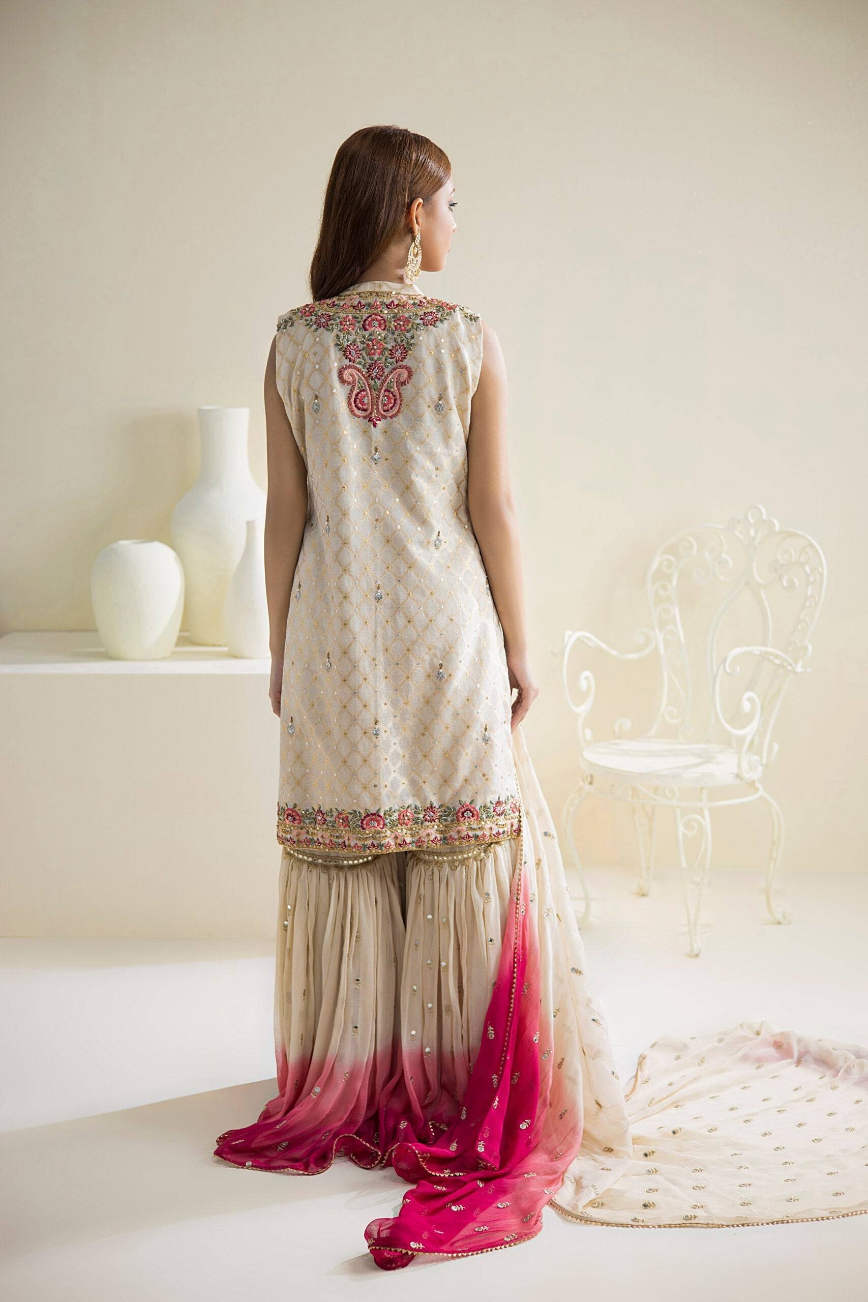 Farhat Jahan | Luxury Pret | Chaandni - Pakistani Designer Dress - by Farhat Jahan | Type: Formal - 100% Original at Saira Sultan