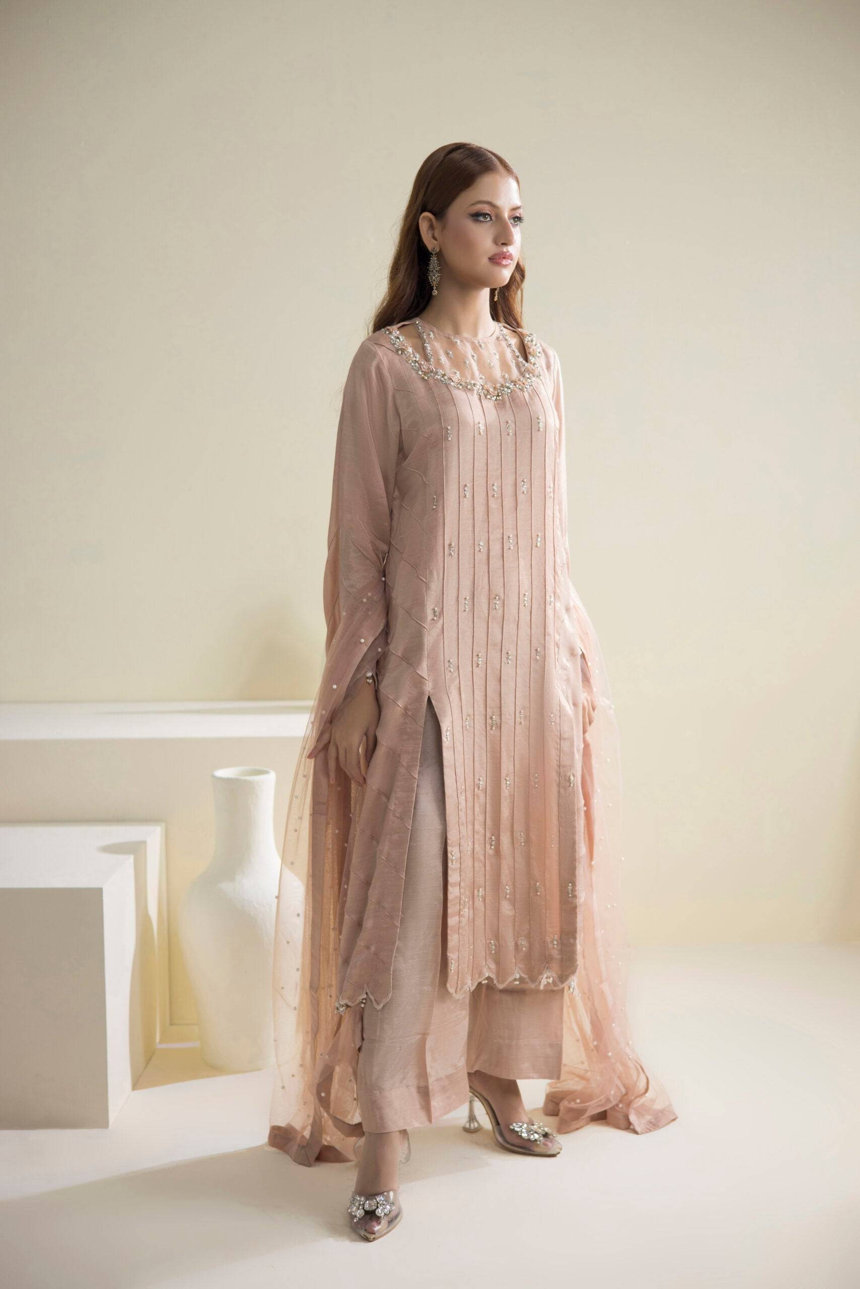 Farhat Jahan | Luxury Pret | Lily - Pakistani Designer Dress - by Farhat Jahan | Type: Formal - 100% Original at Saira Sultan