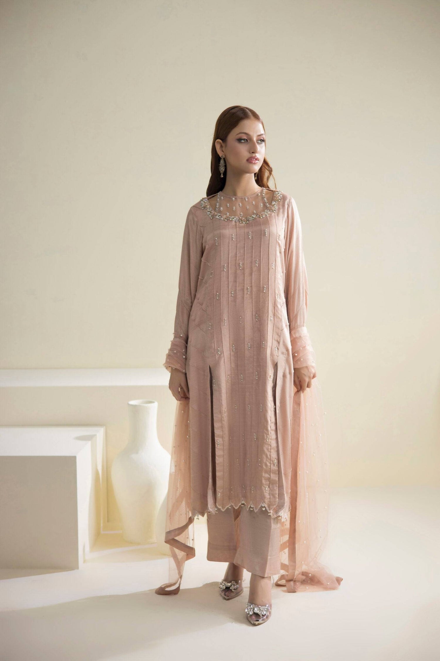 Farhat Jahan | Luxury Pret | Lily - Pakistani Designer Dress - by Farhat Jahan | Type: Formal - 100% Original at Saira Sultan