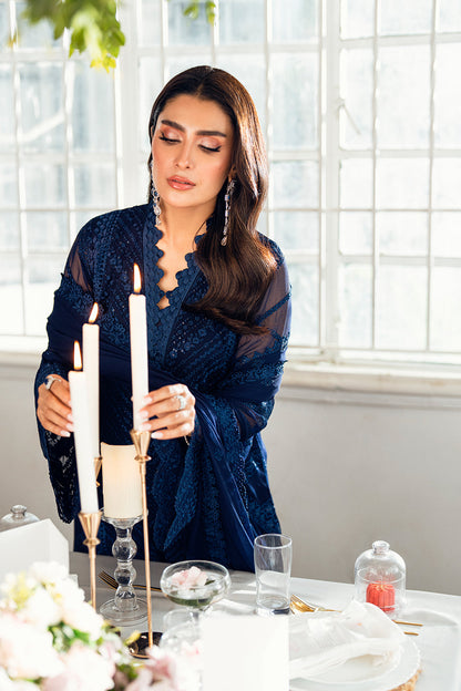 Azure | Vogue Formals | Imperial Midnight L Navy Blue Chiffon