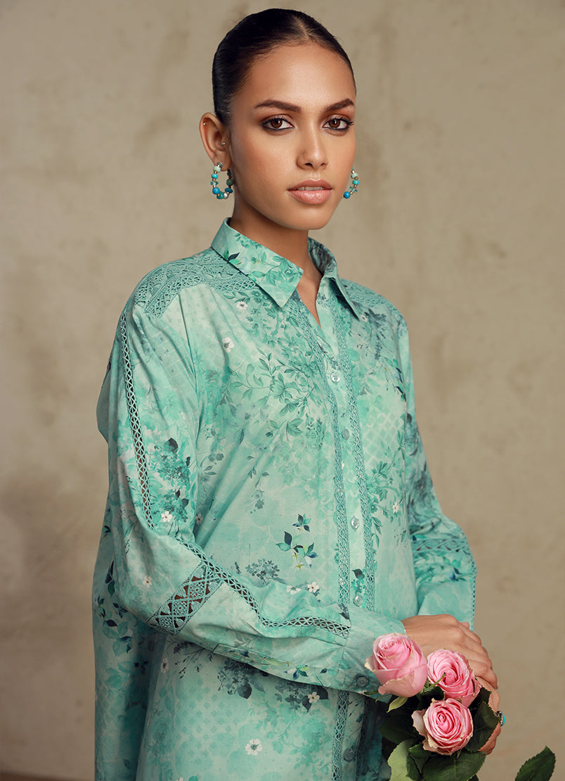 Image | Spring Basics 25 | IMPRSS-213688 M Light Ferozi Pure cotton