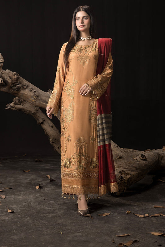 Imrozia Premium | Gulzar e Dil | I.P-101 Firdous XS Champagne Gold Viscose