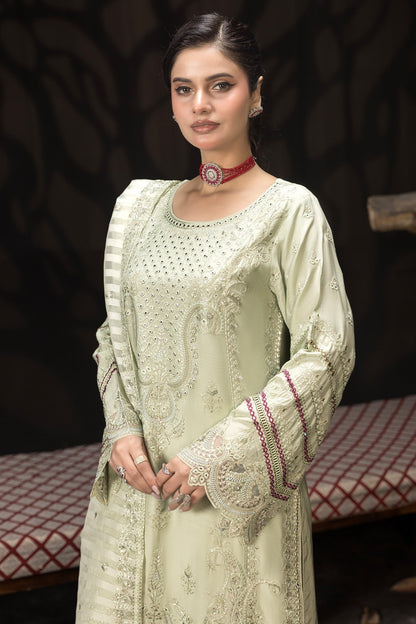 Imrozia Premium | Gulzar e Dil | I.P-103 Hina M Mint Gray Viscose