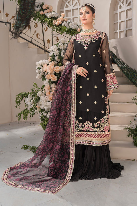 Imrozia Premium | Dilkash Formals | IP-110 Jaskeerat S Black Organza