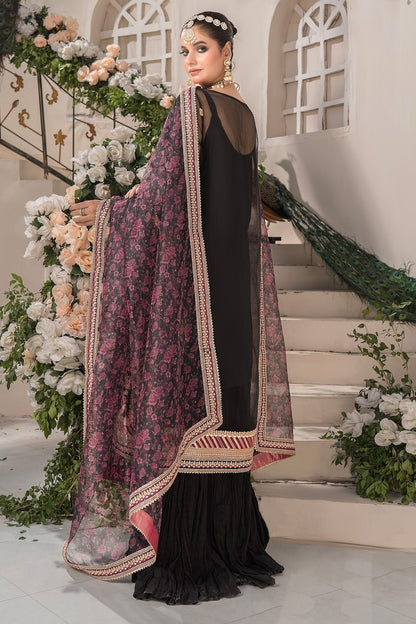 Imrozia Premium | Dilkash Formals | IP-110 Jaskeerat M Black Organza