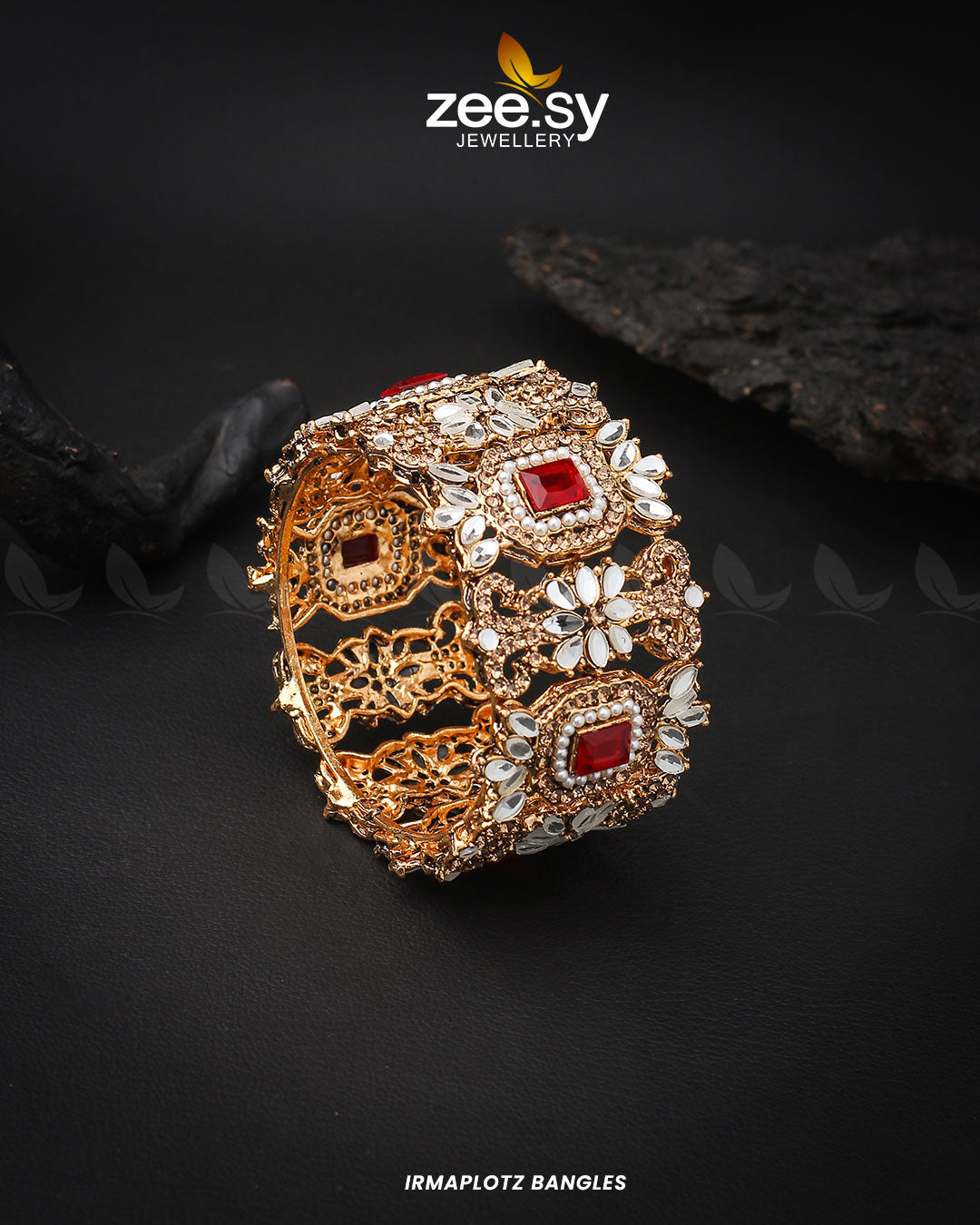 Irmaplotz Bangles Golden Red