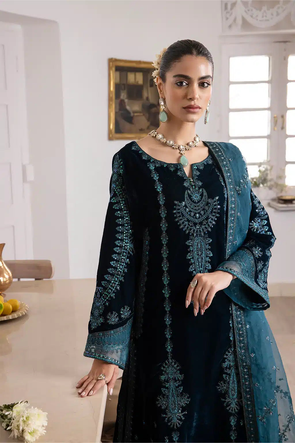Iznik | Festive Velvet 23 | IV-21 LEHJA - Pakistani Designer Dress - by Iznik | Type: Formal - 100% Original at Saira Sultan