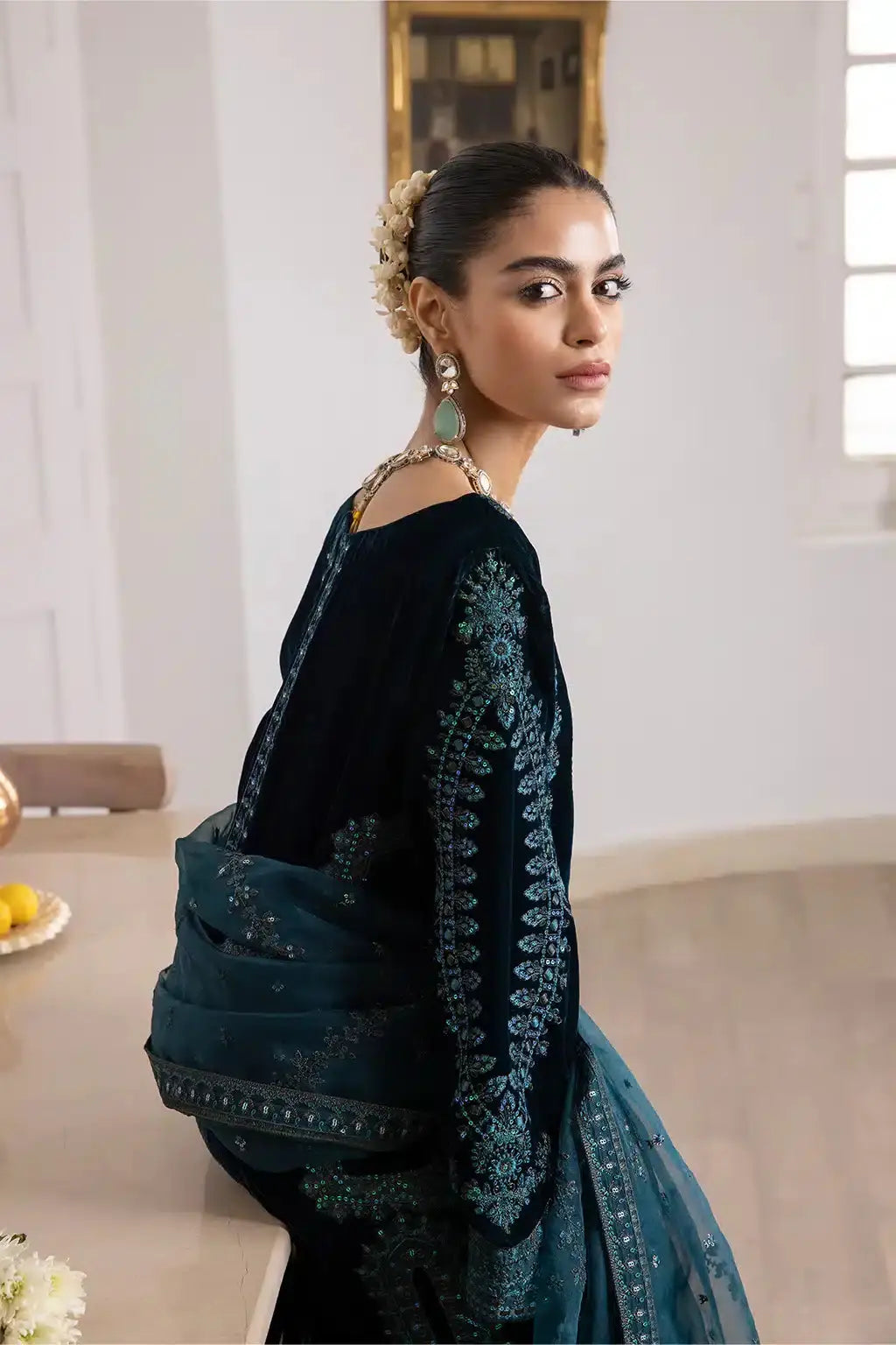 Iznik | Festive Velvet 23 | IV-21 LEHJA - Pakistani Designer Dress - by Iznik | Type: Formal - 100% Original at Saira Sultan