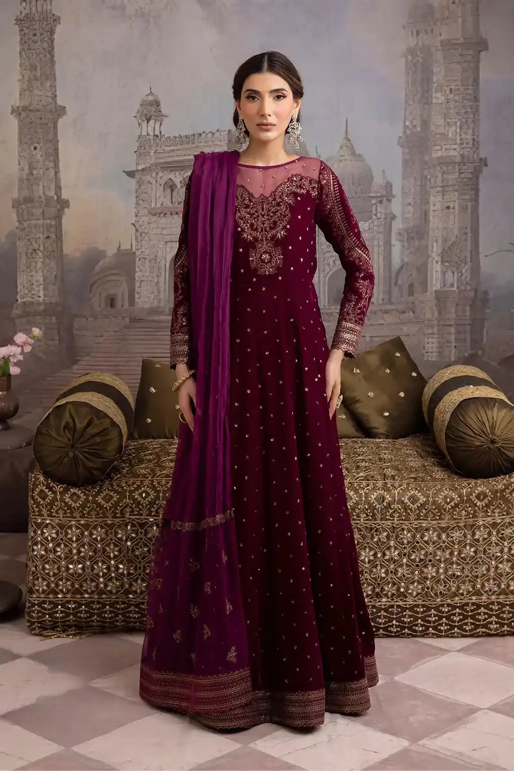Iznik | Festive Velvet 23 | IV-24 RUMMANA - Pakistani Designer Dress - by Iznik | Type: Formal - 100% Original at Saira Sultan