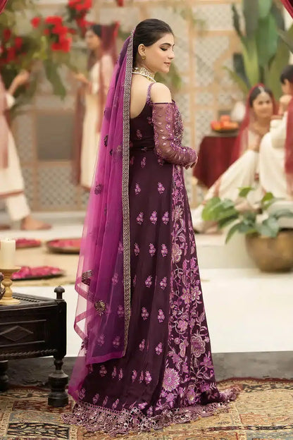 Imrozia Premium | Falesia Formals 23 | L-261 Lucida Purple - Pakistani Designer Dress - by Imrozia Premium | Type: Formal - 100% Original at Saira Sultan