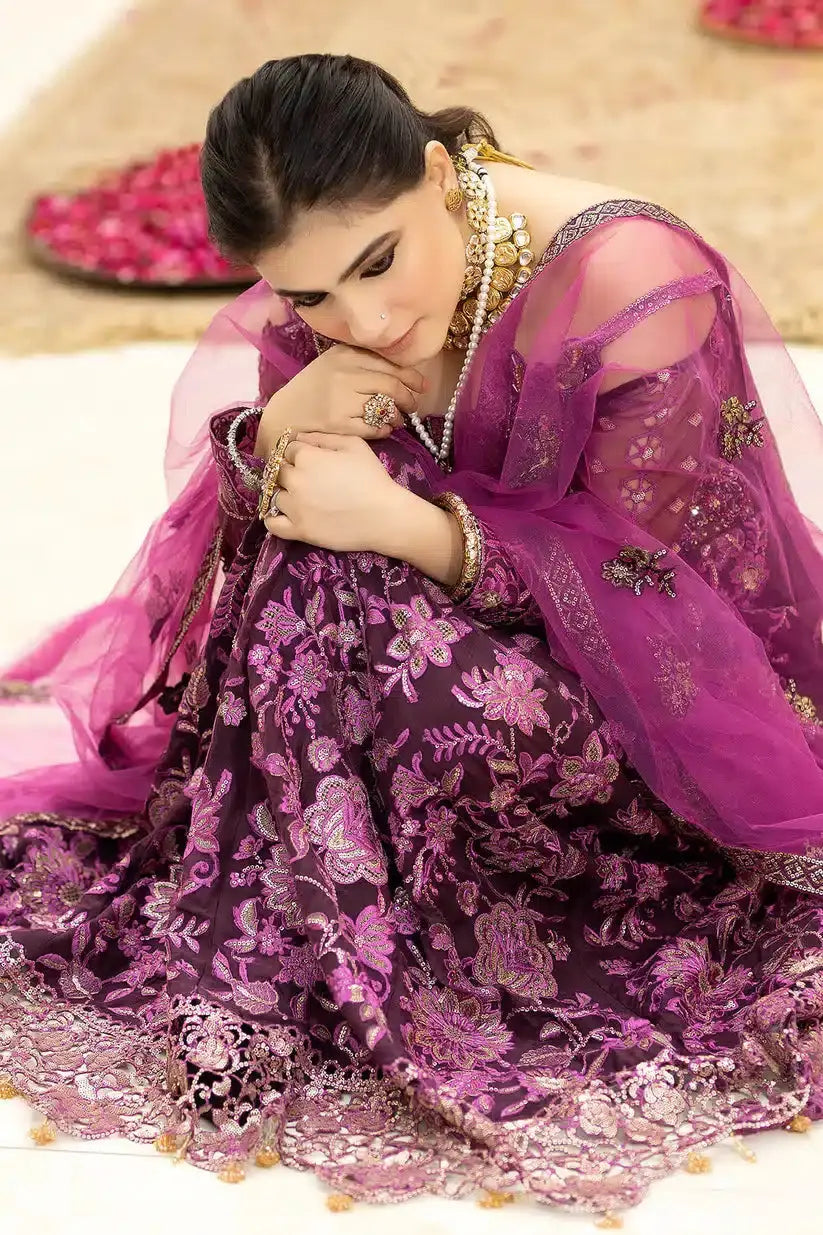 Imrozia Premium | Falesia Formals 23 | L-261 Lucida Purple - Pakistani Designer Dress - by Imrozia Premium | Type: Formal - 100% Original at Saira Sultan
