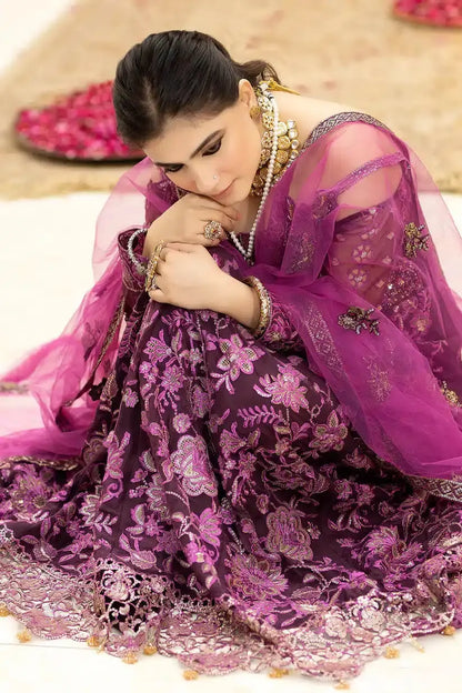 Imrozia Premium | Falesia Formals 23 | L-261 Lucida Purple - Pakistani Designer Dress - by Imrozia Premium | Type: Formal - 100% Original at Saira Sultan