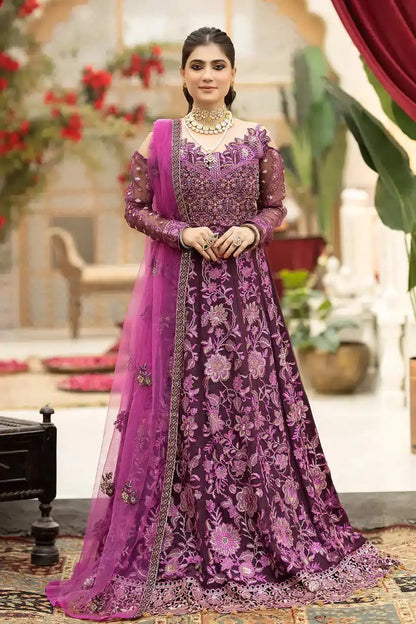 Imrozia Premium | Falesia Formals 23 | L-261 Lucida Purple - Pakistani Designer Dress - by Imrozia Premium | Type: Formal - 100% Original at Saira Sultan