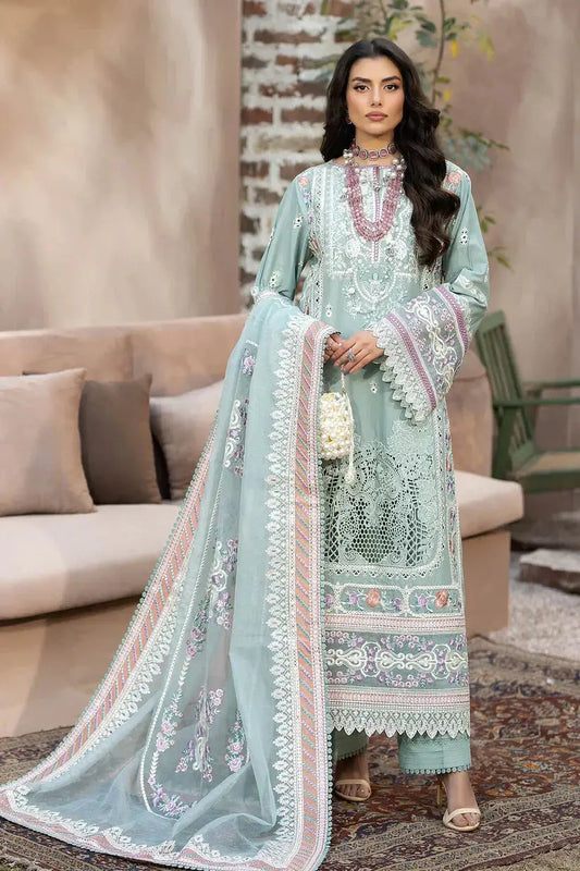 Imrozia Premium | Gulposh Luxury Lawn 24 | S.L 49 Mirha - Pakistani Designer Dress - by Imrozia Premium | Type: Luxury - 100% Original at Saira Sultan