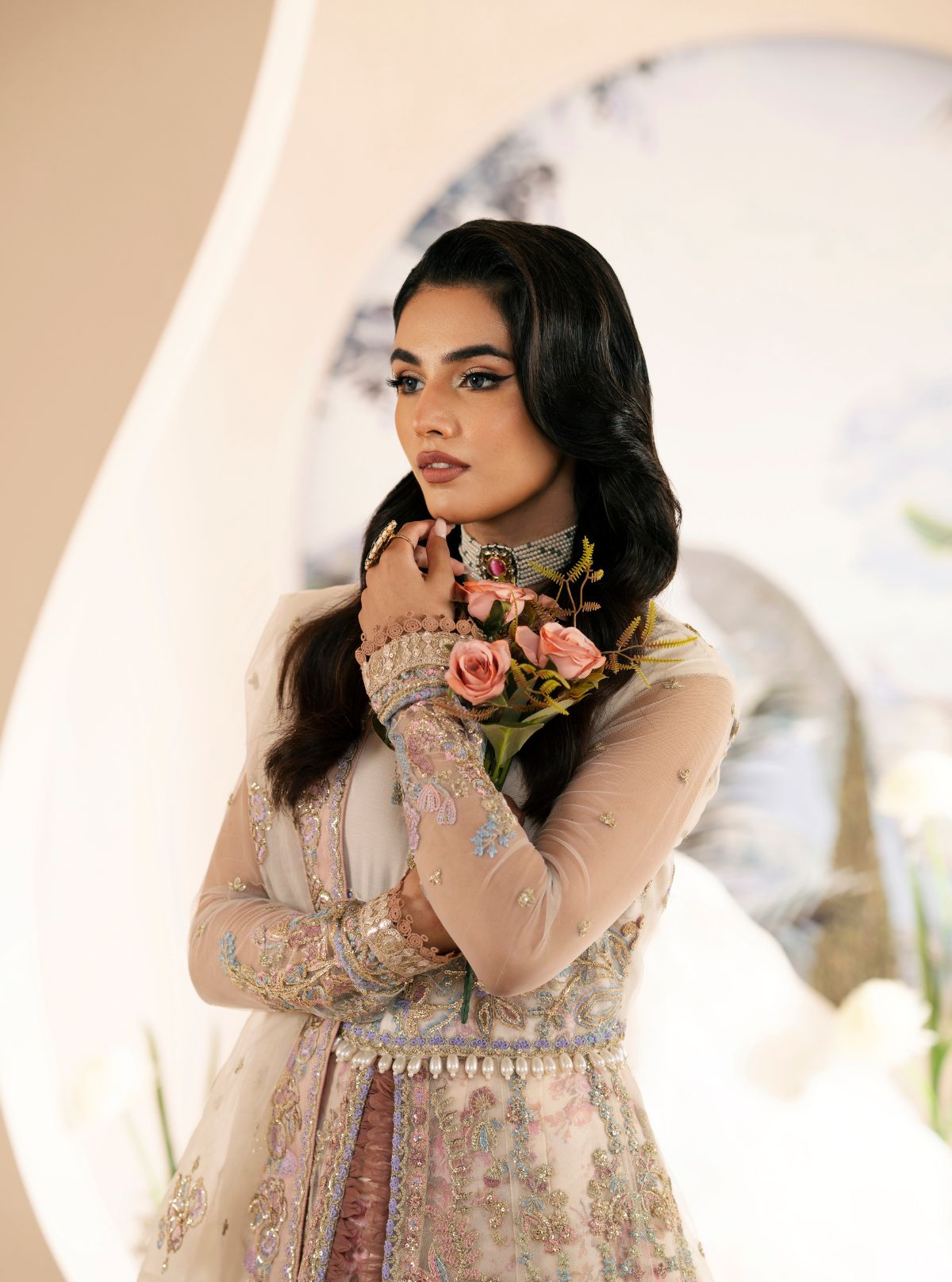 Inayat | Festive Formals | Amaryllis - Pakistani Designer Dress - by Inayat - Type : Ladies Clothes - 100% Original at Saira Sultan