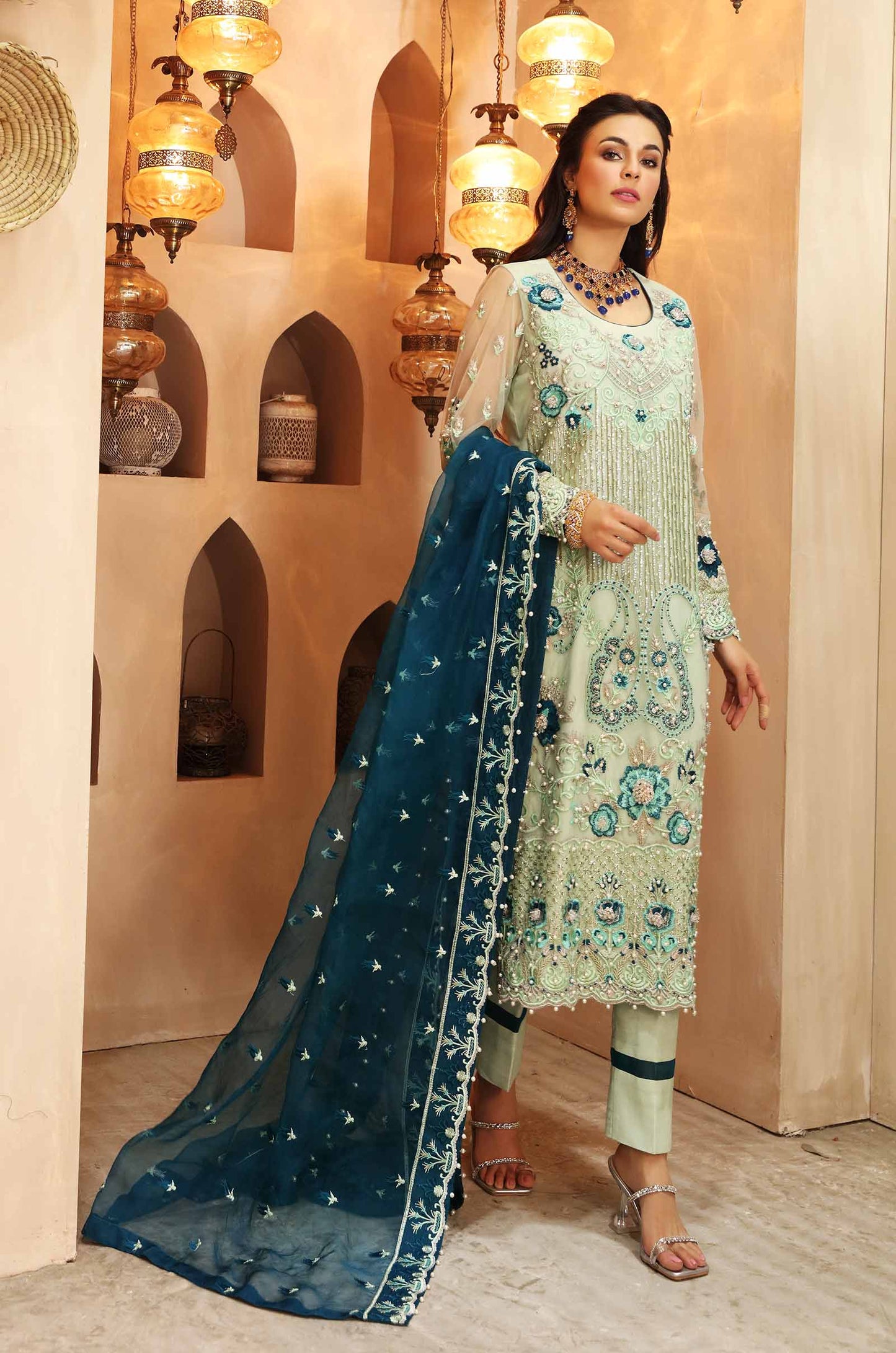 Waqas Shah | Ishq Naama | SAAVAN - Pakistani Designer Dress - by Waqas Shah | Type: Formal - 100% Original at Saira Sultan