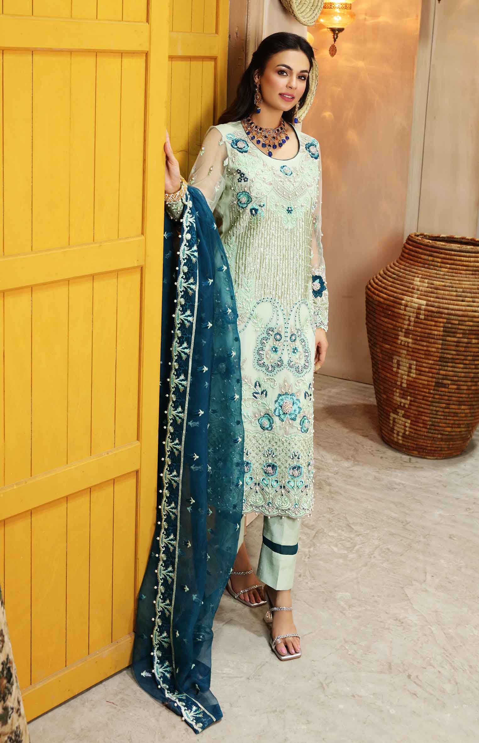 Waqas Shah | Ishq Naama | SAAVAN - Pakistani Designer Dress - by Waqas Shah | Type: Formal - 100% Original at Saira Sultan