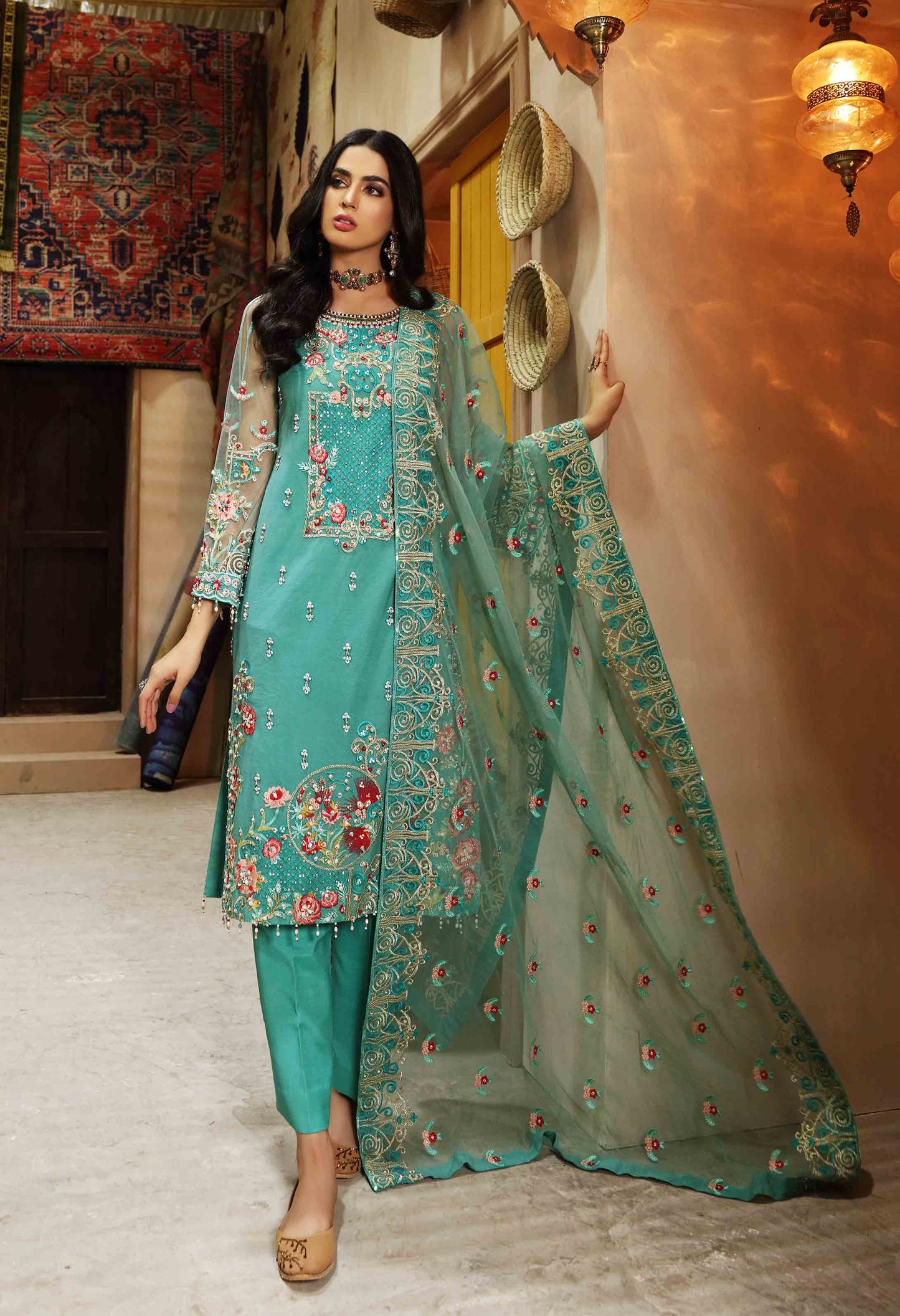Waqas Shah | Ishq Naama | IVORY SAWN - Pakistani Designer Dress - by Waqas Shah | Type: Formal - 100% Original at Saira Sultan