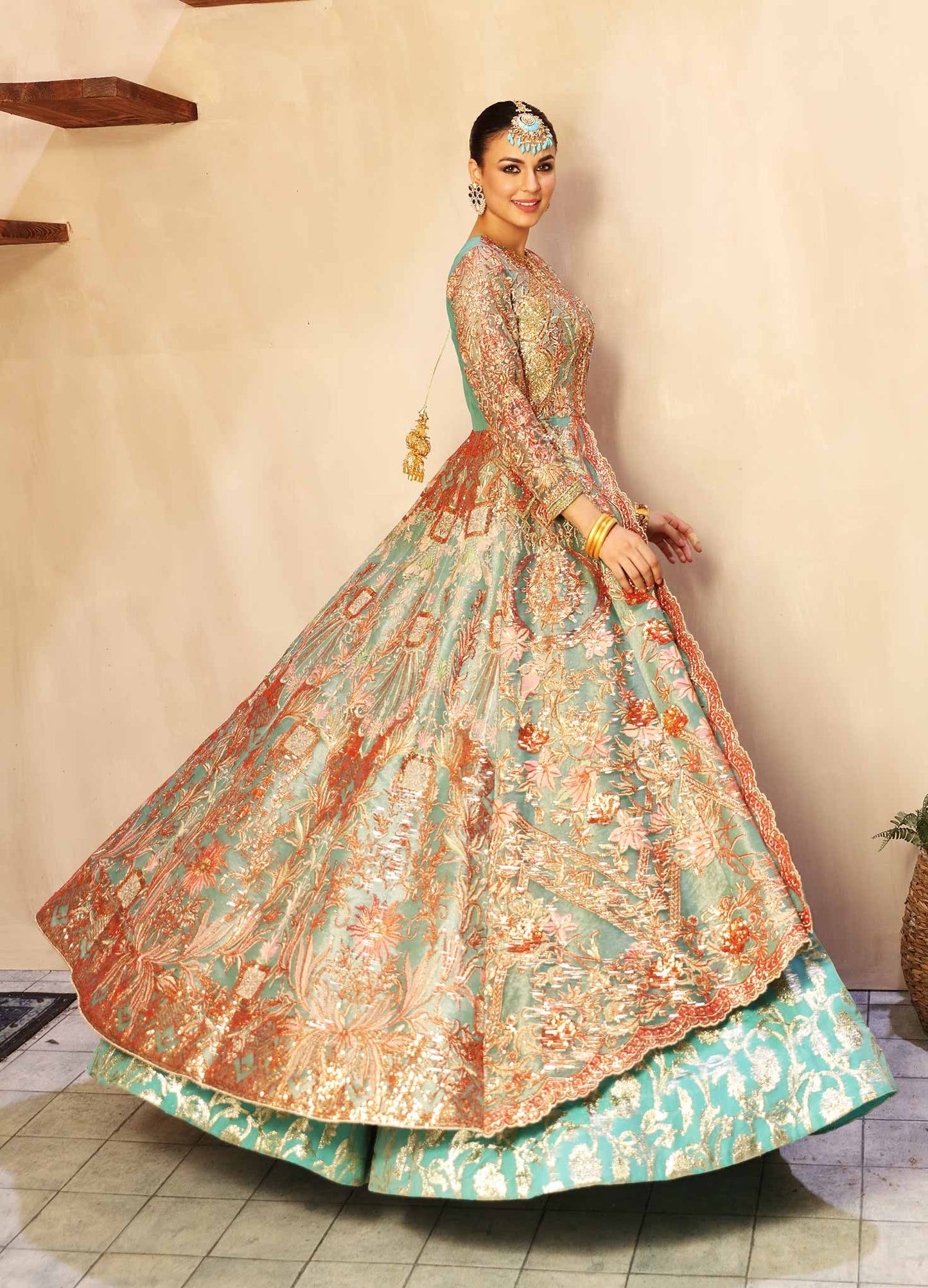 Waqas Shah | Ishq Naama | MARIGOLD - Pakistani Designer Dress - by Waqas Shah | Type: Formal - 100% Original at Saira Sultan