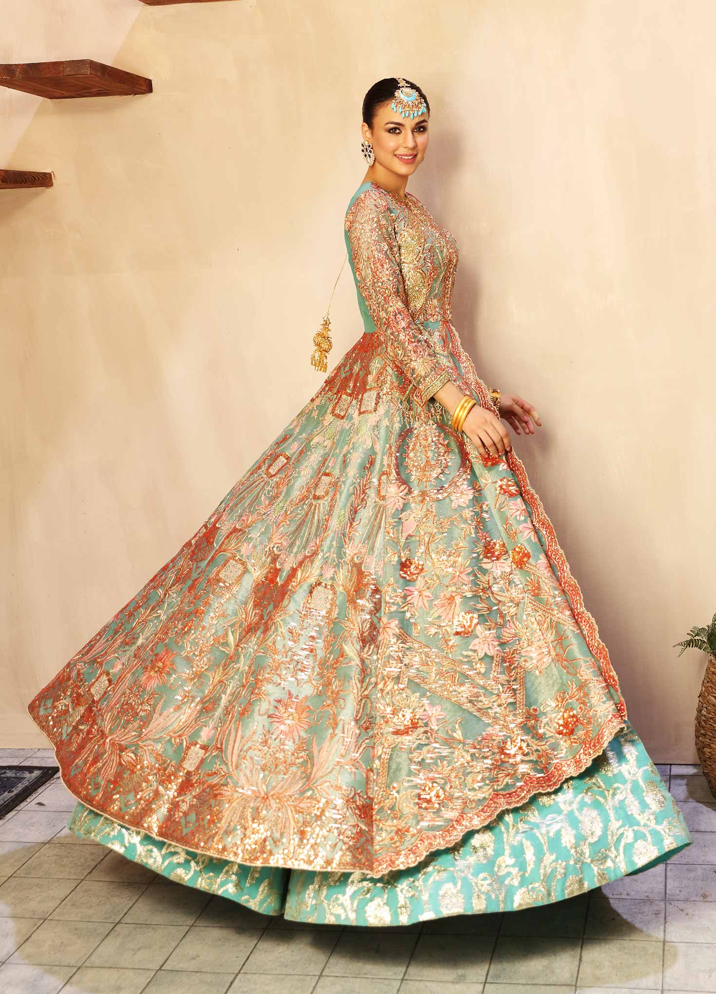 Waqas Shah | Ishq Naama | MARIGOLD - Pakistani Designer Dress - by Waqas Shah | Type: Formal - 100% Original at Saira Sultan