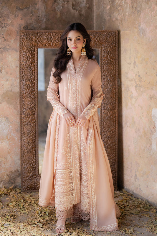 Azure | Ensembles Embroidered Formals | Ivory Whisper XS Pink Chiffon