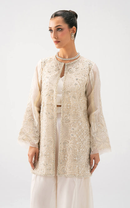Asifa and Nabeel | Lyle Luxury Formals 25 | Ivory Elan - Pakistani Designer Dress - by Asifa and Nabeel - Type : Ladies Clothes - 100% Original at Saira Sultan