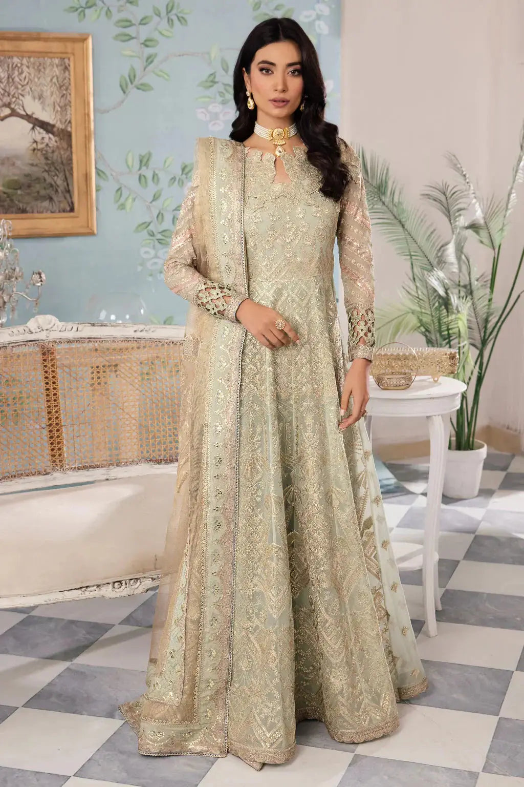 Iznik | Chinnon Chiffon | CC-33 QIANA - Pakistani Designer Dress - by Iznik | Type: Formal - 100% Original at Saira Sultan