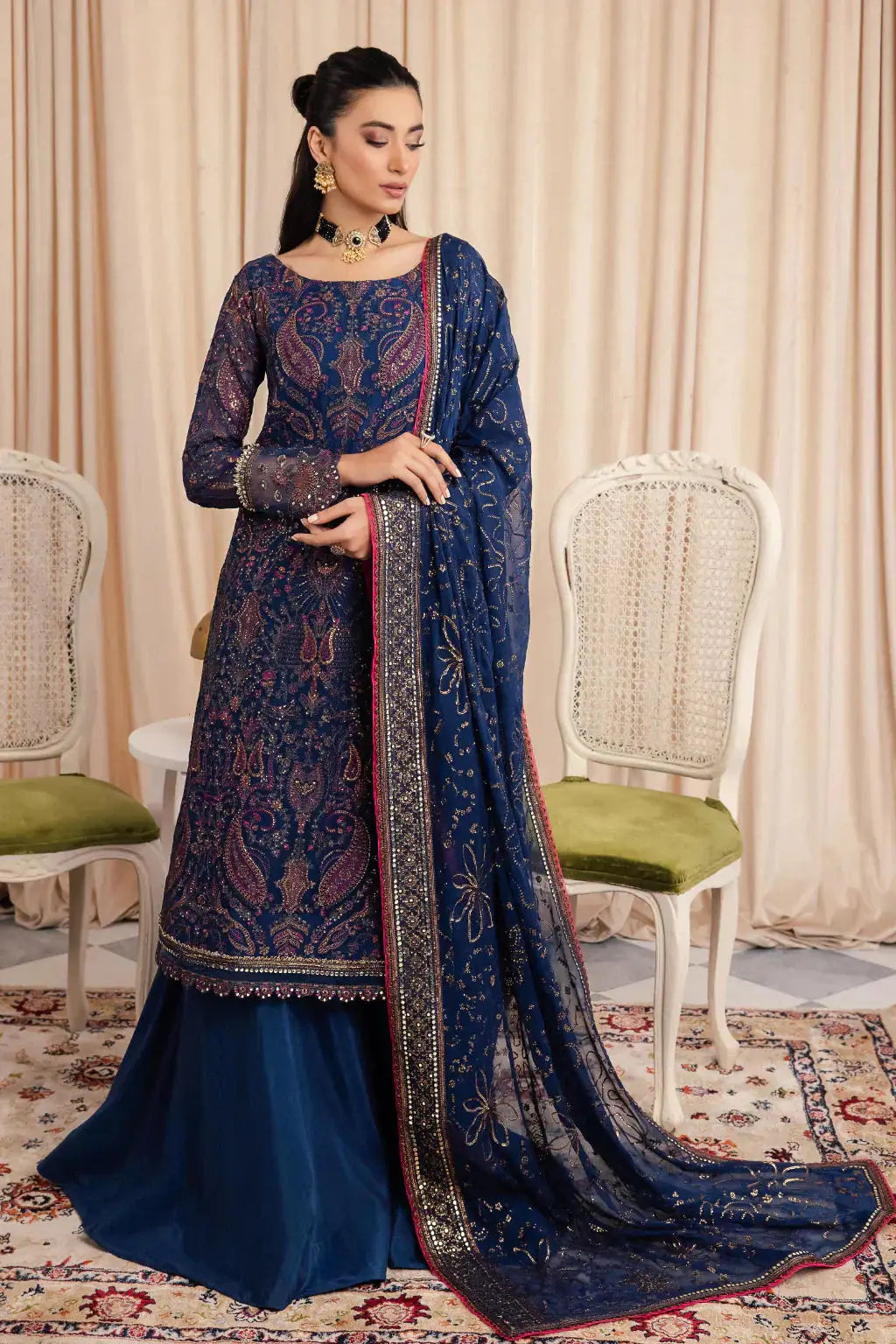 Iznik | Chinnon Chiffon | CC-34 ASHAH - Pakistani Designer Dress - by Iznik | Type: Formal - 100% Original at Saira Sultan