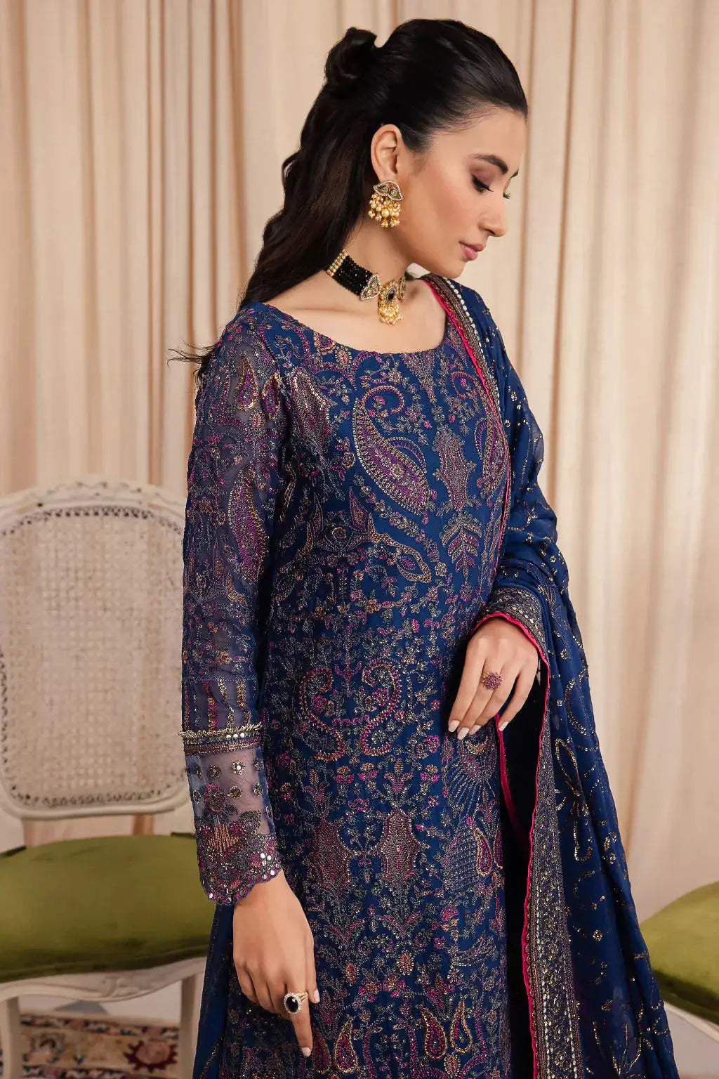 Iznik | Chinnon Chiffon | CC-34 ASHAH - Pakistani Designer Dress - by Iznik | Type: Formal - 100% Original at Saira Sultan