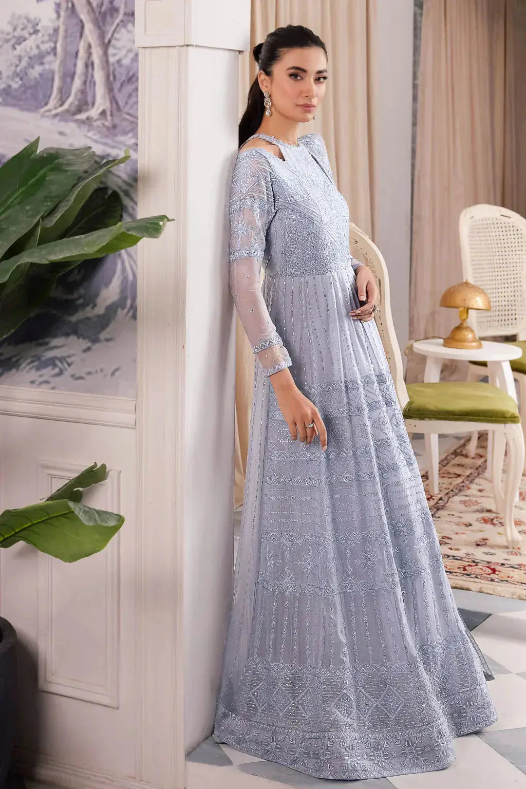 Iznik | Chinnon Chiffon | CC-38 IZARA - Pakistani Designer Dress - by Iznik | Type: Formal - 100% Original at Saira Sultan
