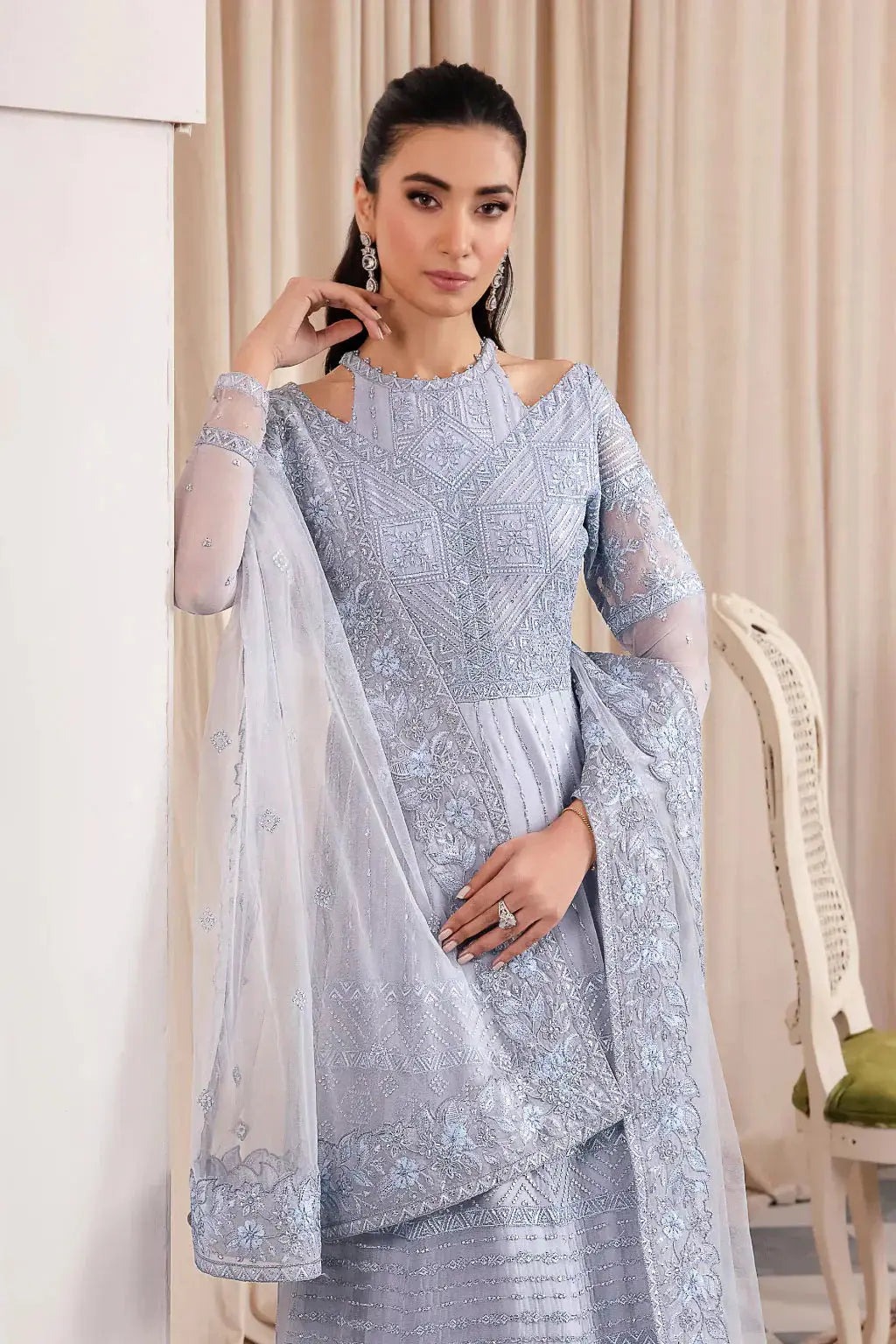 Iznik | Chinnon Chiffon | CC-38 IZARA - Pakistani Designer Dress - by Iznik | Type: Formal - 100% Original at Saira Sultan