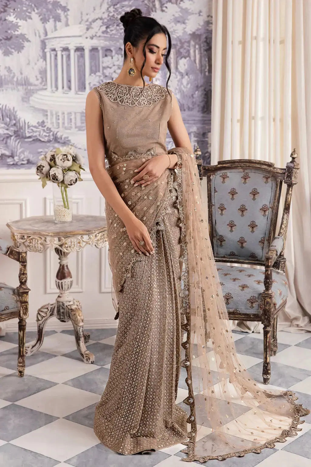 Iznik | Chinnon Chiffon | CC-36 DAMIYAH - Pakistani Designer Dress - by Iznik | Type: Formal - 100% Original at Saira Sultan