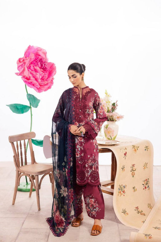 Iznik | Dahlia Embroidered Lawn | DL-11 - Pakistani Designer Dress - by Iznik | Type: Luxury - 100% Original at Saira Sultan