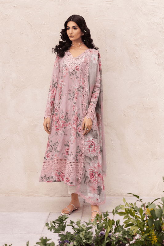 Iznik | Dahlia Embroidered Lawn | DL-09 - Pakistani Designer Dress - by Iznik | Type: Luxury - 100% Original at Saira Sultan