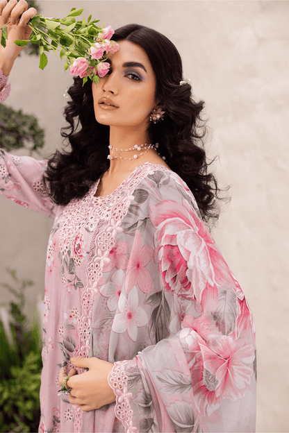 Iznik | Dahlia Embroidered Lawn | DL-09 - Pakistani Designer Dress - by Iznik | Type: Luxury - 100% Original at Saira Sultan