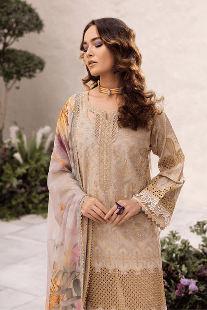 Iznik | Dahlia Embroidered Lawn | DL-03 - Pakistani Designer Dress - by Iznik | Type: Luxury - 100% Original at Saira Sultan