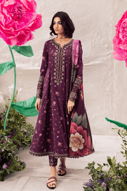 Iznik | Dahlia Embroidered Lawn | DL-06 - Pakistani Designer Dress - by Iznik | Type: Luxury - 100% Original at Saira Sultan