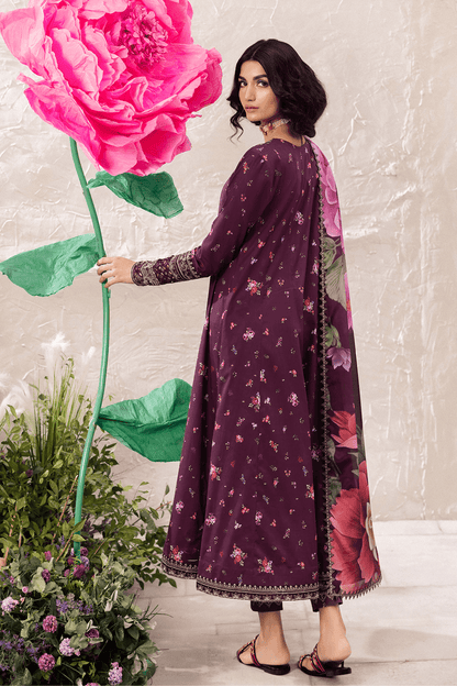 Iznik | Dahlia Embroidered Lawn | DL-06 - Pakistani Designer Dress - by Iznik | Type: Luxury - 100% Original at Saira Sultan