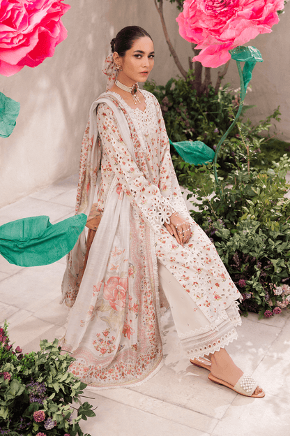 Iznik | Dahlia Embroidered Lawn | DL-05 - Pakistani Designer Dress - by Iznik | Type: Luxury - 100% Original at Saira Sultan