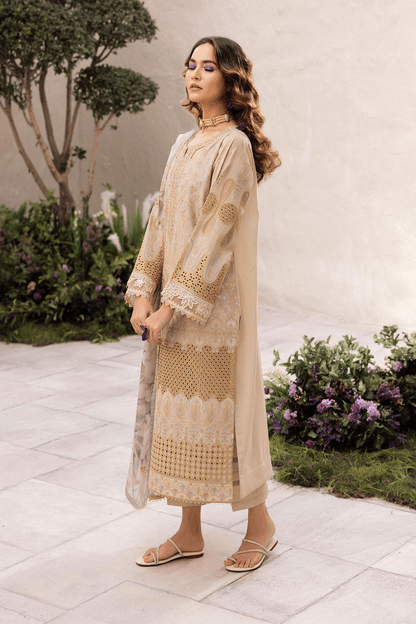 Iznik | Dahlia Embroidered Lawn | DL-03 - Pakistani Designer Dress - by Iznik | Type: Luxury - 100% Original at Saira Sultan
