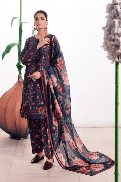 Iznik | Dahlia Embroidered Lawn | DL-07 - Pakistani Designer Dress - by Iznik | Type: Luxury - 100% Original at Saira Sultan