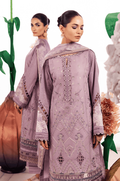 Iznik | Dahlia Embroidered Lawn | DL-04 - Pakistani Designer Dress - by Iznik | Type: Luxury - 100% Original at Saira Sultan
