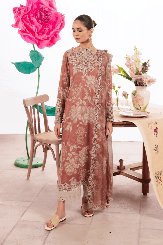 Iznik | Dahlia Embroidered Lawn | DL-12 - Pakistani Designer Dress - by Iznik | Type: Luxury - 100% Original at Saira Sultan