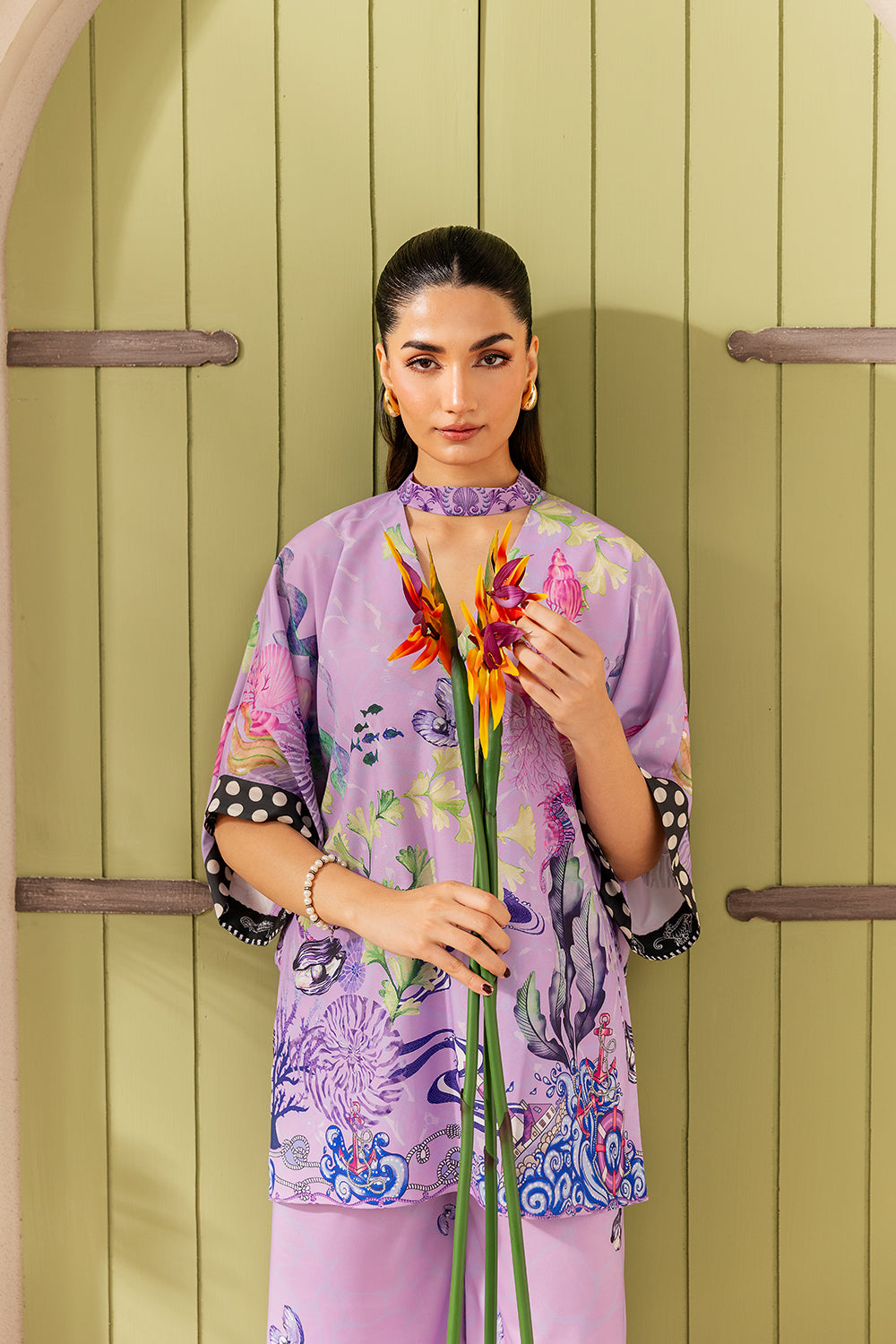 Saira Rizwan | Silk Coords 25 | LILAC LUSH - SRSP-25-10 - Pakistani Designer Dress - by Saira Rizwan - Type : Ladies Clothes - 100% Original at Saira Sultan